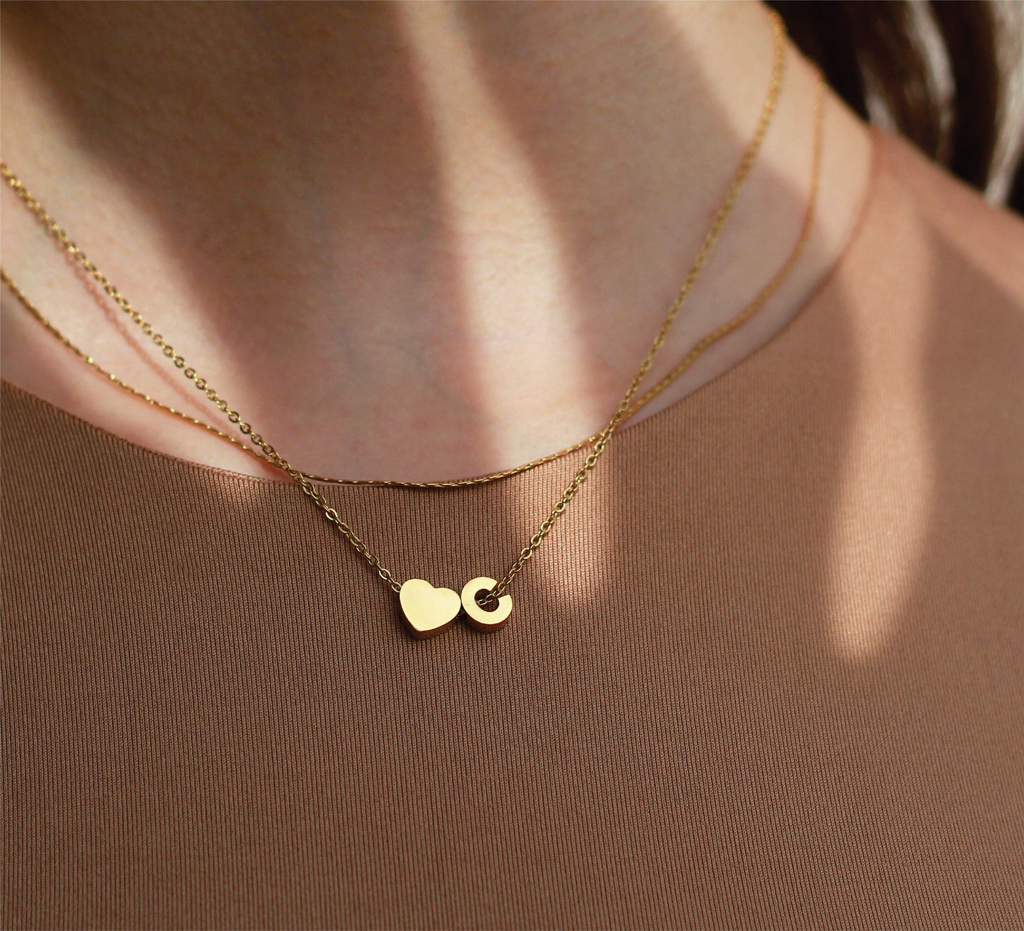 COLLAR PERSONALIZADO: INICIAL + CORAZÓN | ENVÍO GRATIS ❤️📿