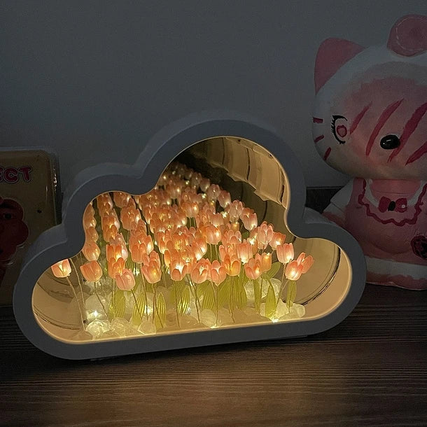LAMPARA NUBE DE TULIPANES INFINITOS | ENVÍO GRATIS ☁️🌷🌄