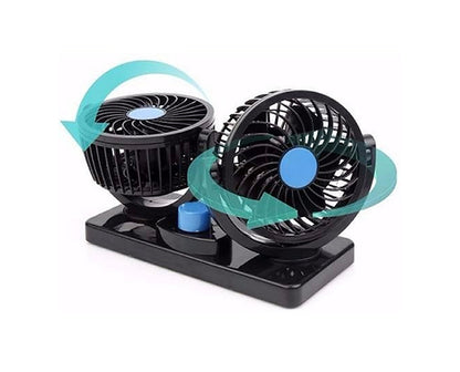 VENTILADOR DOBLE PARA CARRO 12V | ENVÍO GRATIS 🚗🍃