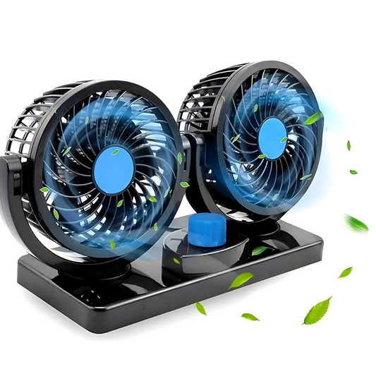 VENTILADOR DOBLE PARA CARRO 12V | ENVÍO GRATIS 🚗🍃