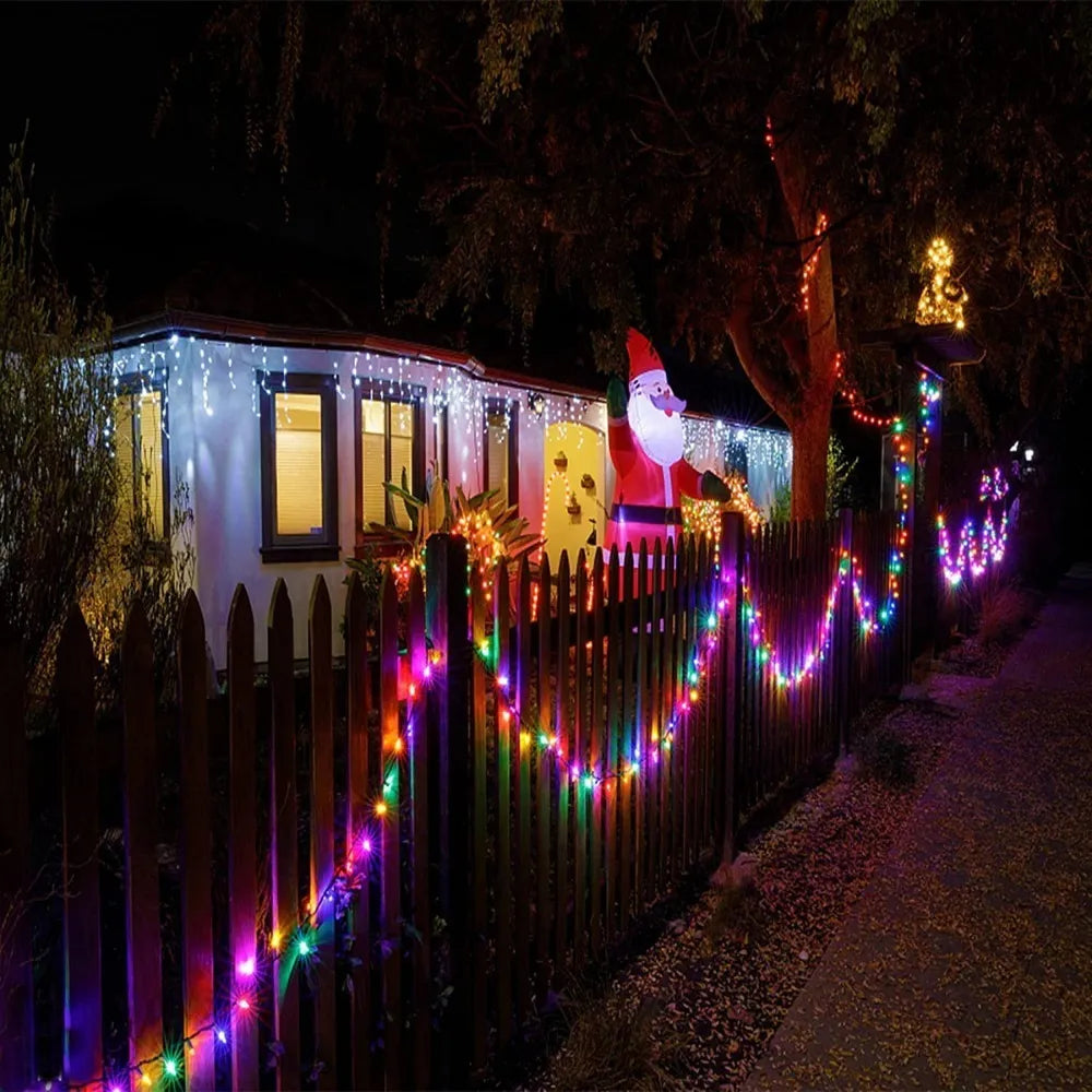 GUIRNALDA LUZ NAVIDEÑA RECARGABLE CON ENERGIA SOLAR