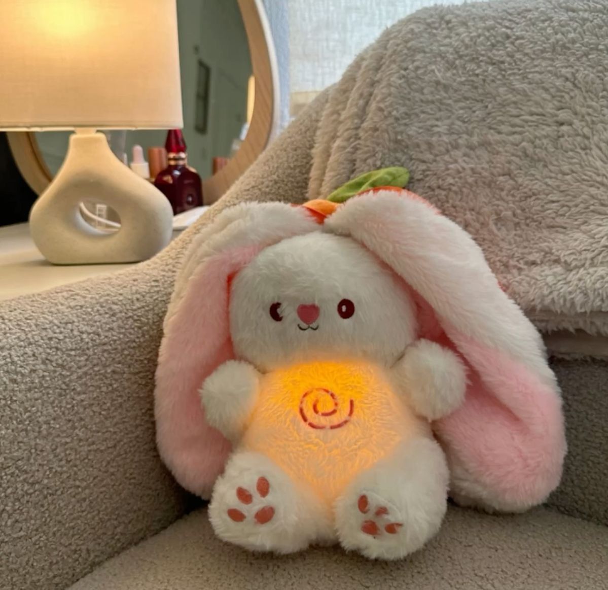 PELUCHE ANTIESTRESS CONEJO FRESA / ZANAHORIA 🐰🍓