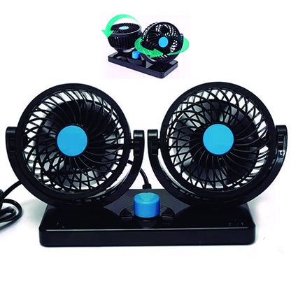 VENTILADOR DOBLE PARA CARRO 12V | ENVÍO GRATIS 🚗🍃